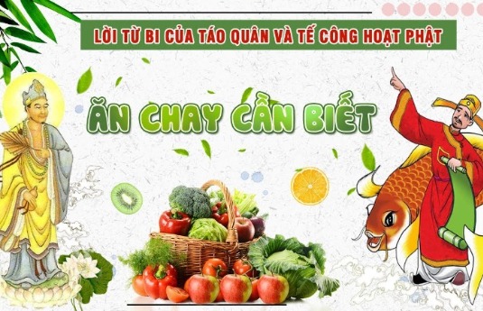 Ăn Chay Nên Biết - Tế Công Hoạt Phật Và Táo Quân Từ Bi