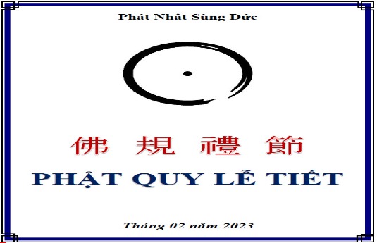 PHẬT QUY LỄ TIẾT