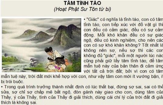 Tâm Tỉnh Táo - Hoạt Phật Sư Tôn Từ Bi